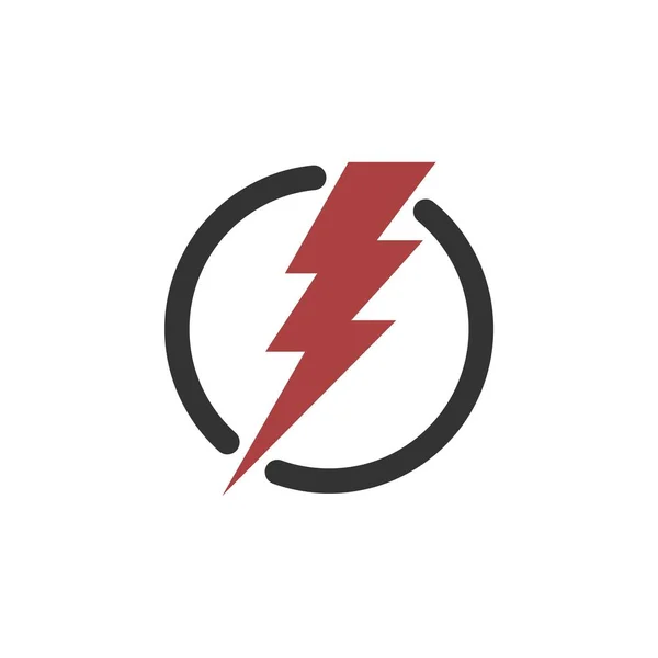 Energi Effekt Ikonen Logotyp Mall — Stock vektor