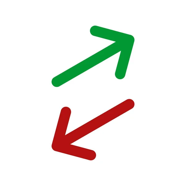 矢印アイコンのロゴのテンプレート — ストックベクタ