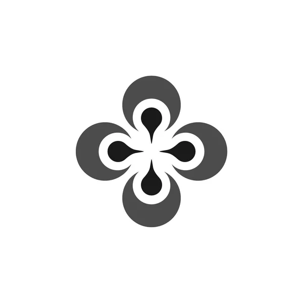 Πρότυπο Λογότυπο Διακοσμητικά Λουλούδια — Διανυσματικό Αρχείο