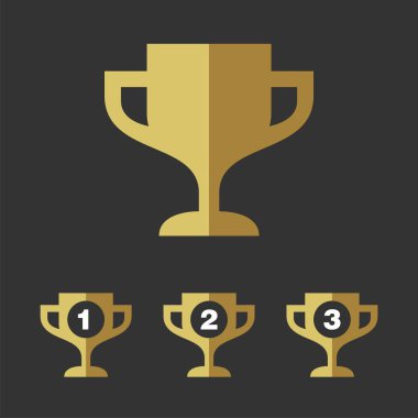 Kupa vektör Logo şablonu