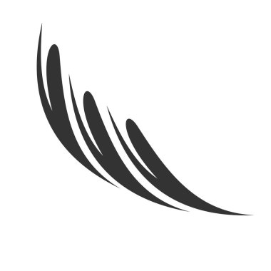 Soyut tüy Logo şablonu