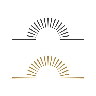 Sunburst Line Logo Template