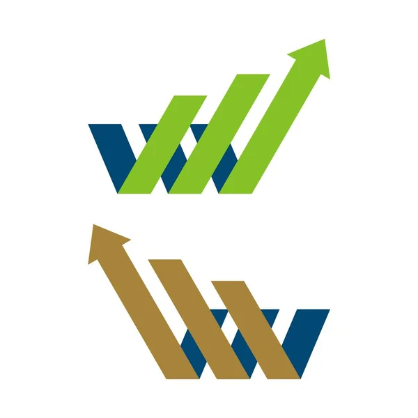Buchstabe Pfeil Logo Vorlage — Stockvektor