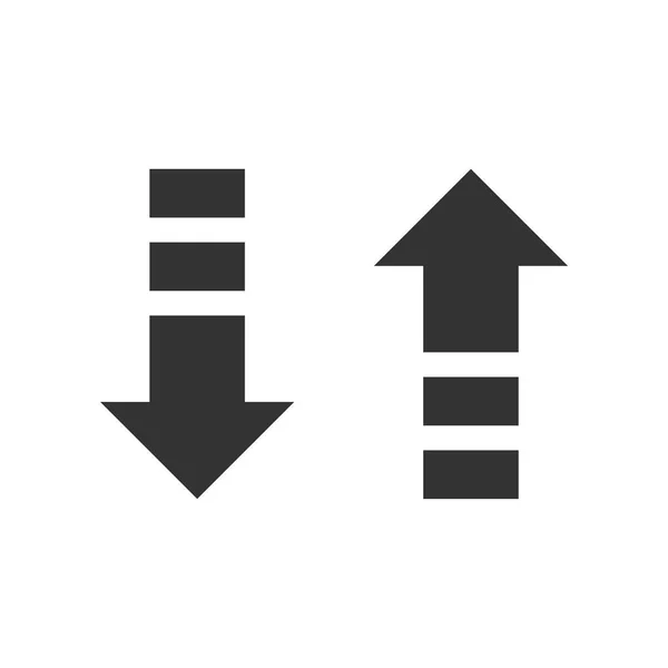 Επάνω Κάτω Βέλος Λογότυπο Πρότυπο — Διανυσματικό Αρχείο