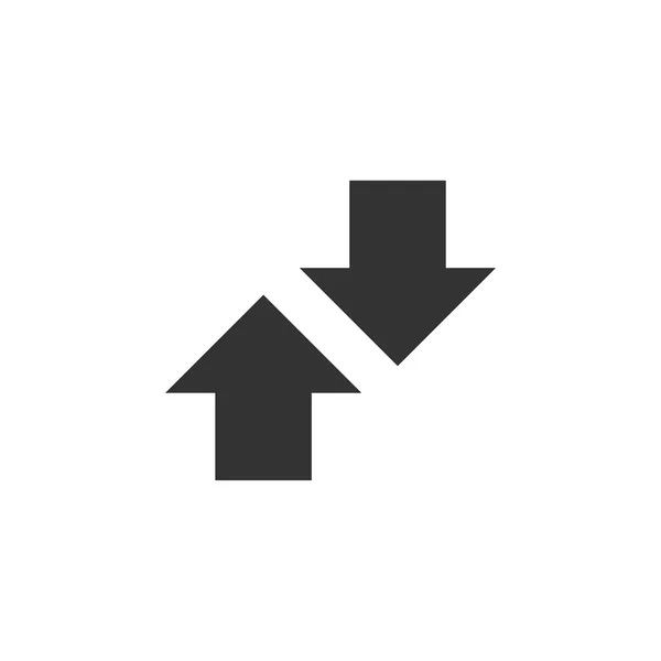 Omhoog Omlaag Pijl Logo Sjabloon — Stockvector