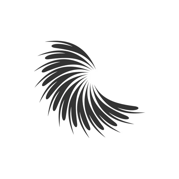 Abstract Feather Logo Template — Stock Vector