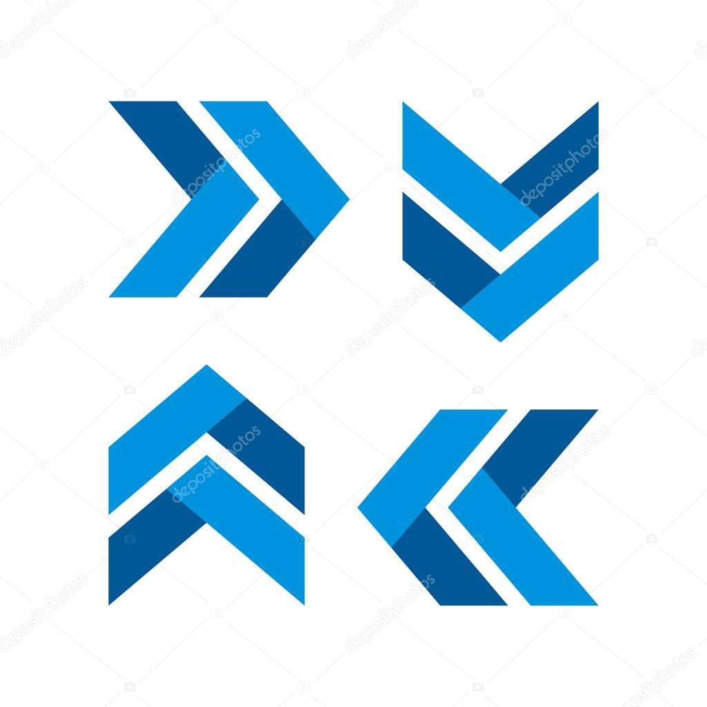 Arrow Plaited Logo Template