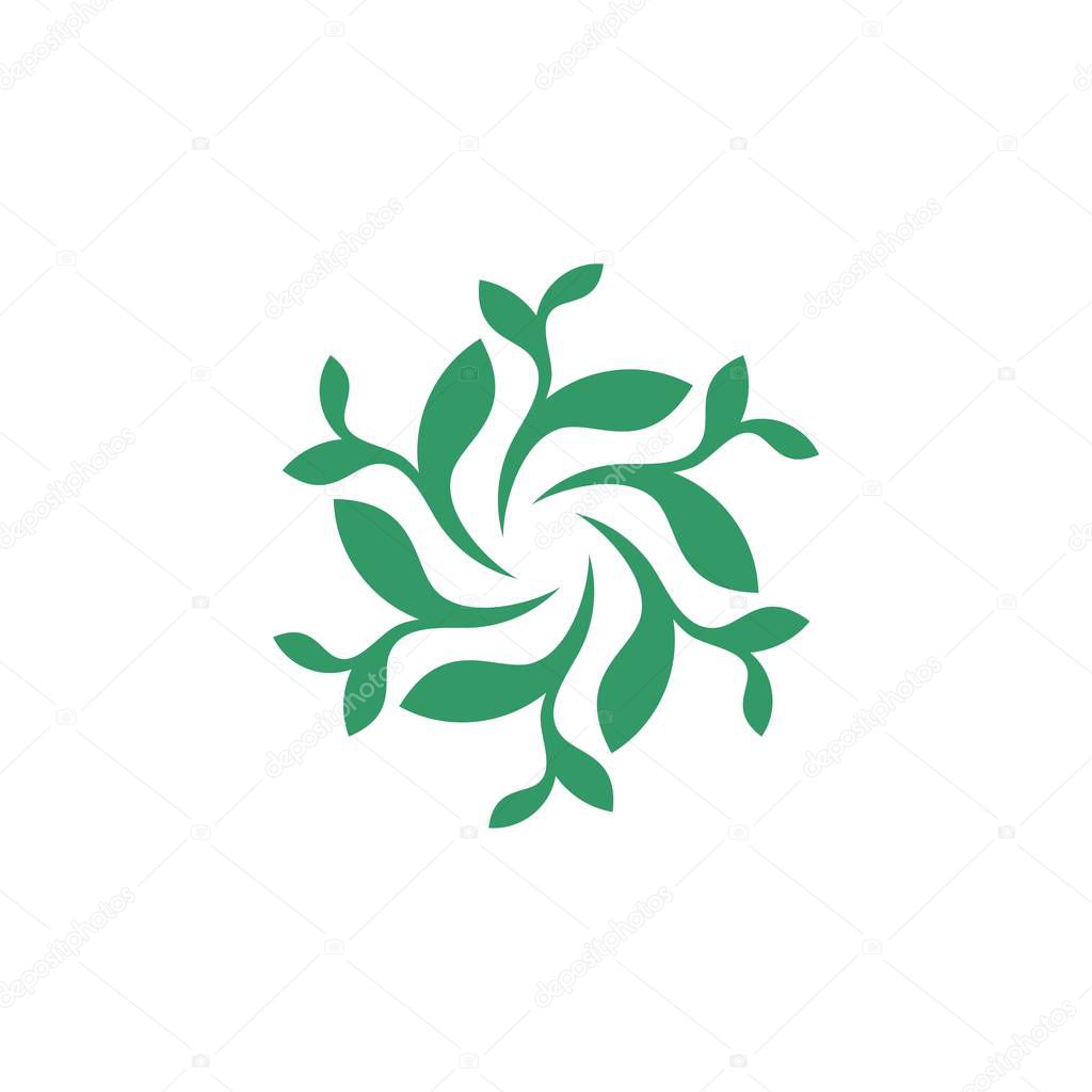 Abstract Flower Logo Template