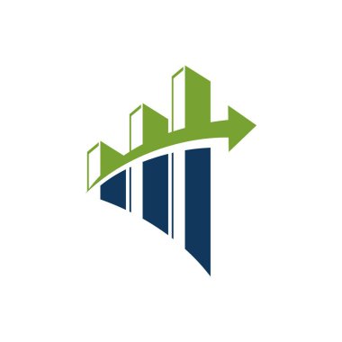 Borsa finans Logo şablonu