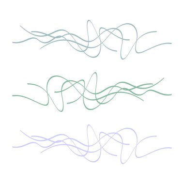 Soyut saç çizgiler vektör şablonu