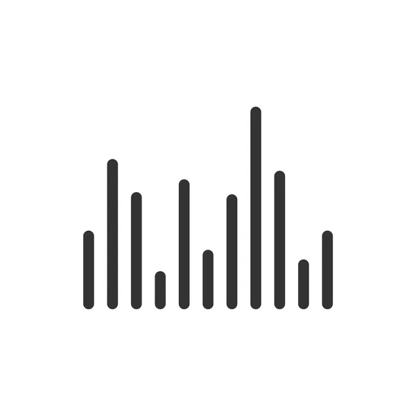 Modèle Logo Ligne Sound Waves — Image vectorielle