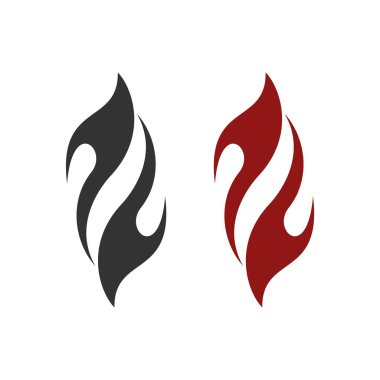 Süs alev Logo şablonu