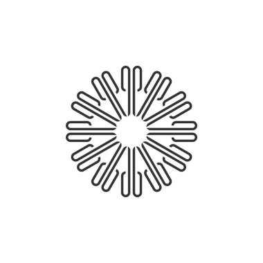 Daire pervane Logo şablonu