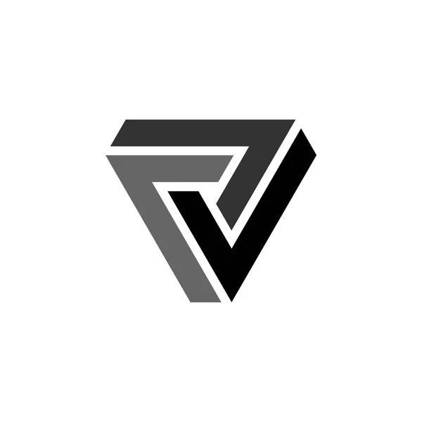 Trinity Triangle Logo Plantilla — Vector de stock