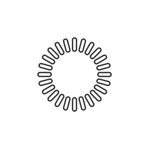 Modello Logo Elica Cerchio — Vettoriale Stock