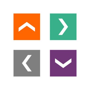 Renkli ok App simgesi Logo şablonu