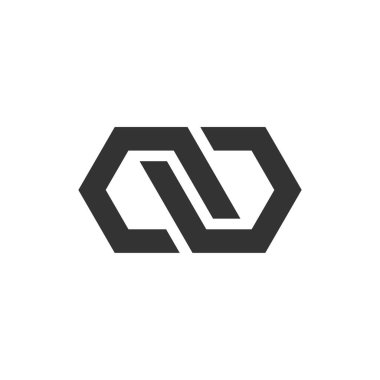 Altıgen Infinity Logo şablonu