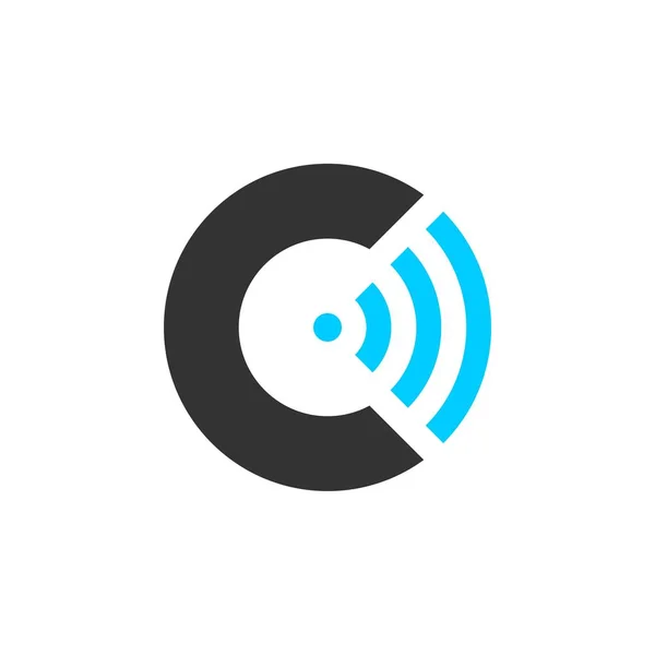 Lettre Signal Icône Modèle Logo — Image vectorielle