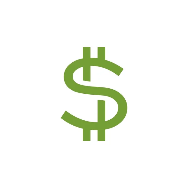 Plantilla Logotipo Signo Dólar — Vector de stock