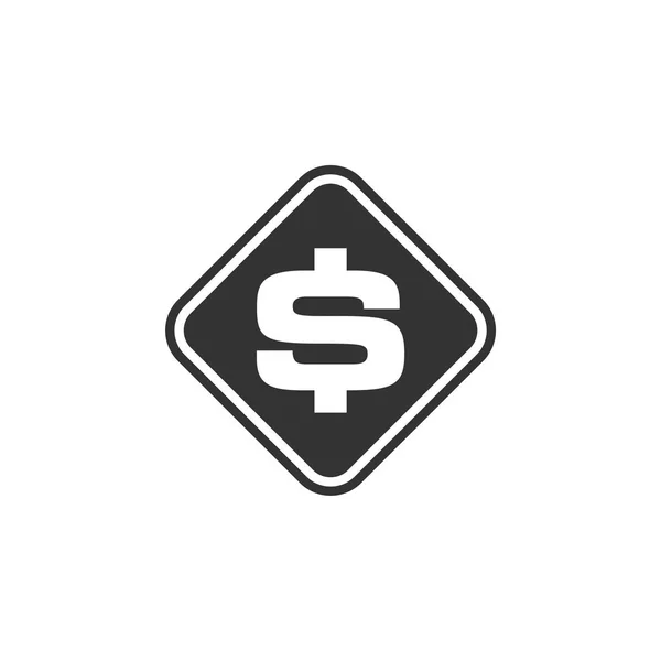 Знак Долара Шаблон Логотипу — стоковий вектор