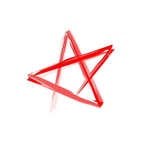Plantilla Logotipo Vector Estrella Dibujo — Vector de stock