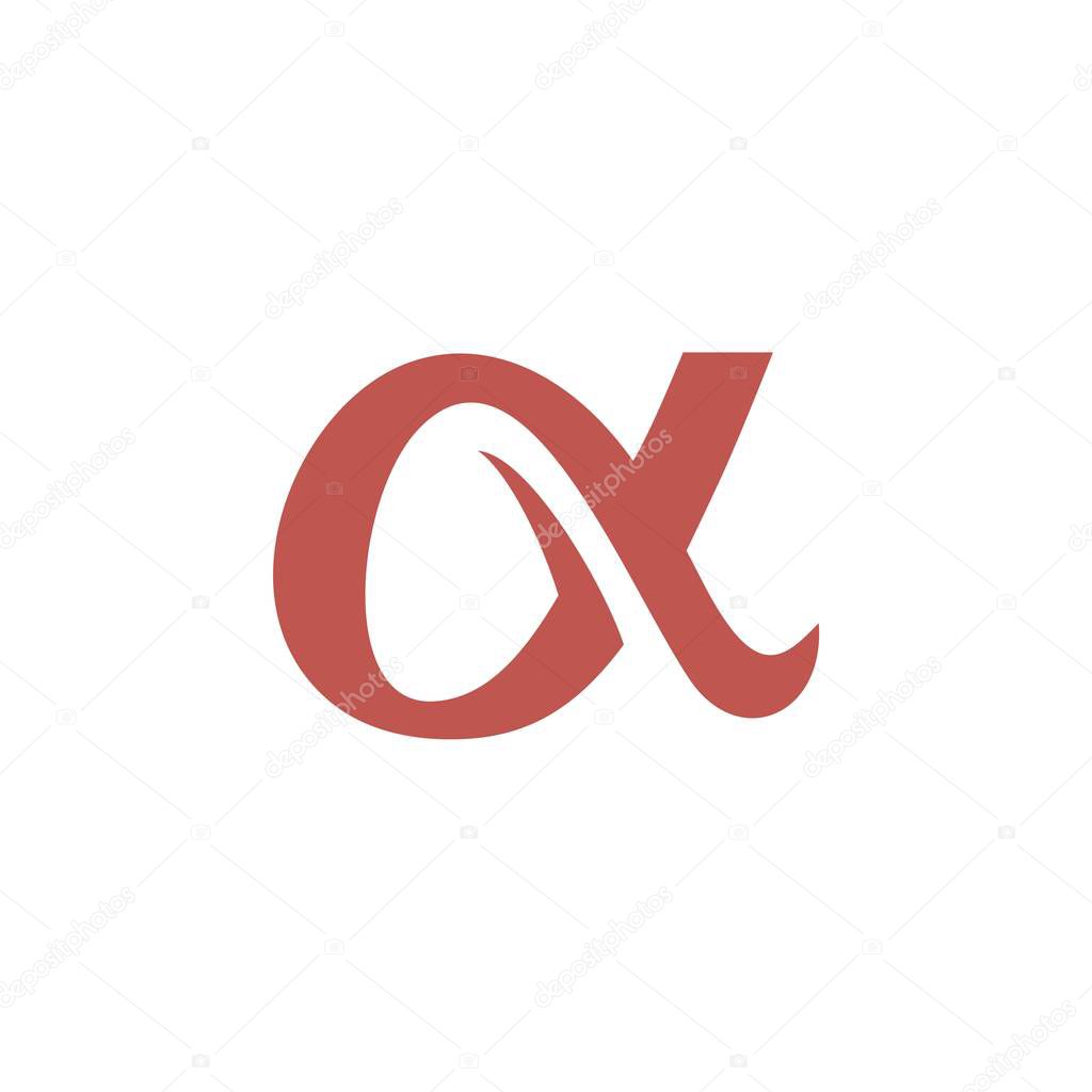 Alpha Icon Vector Logo Template