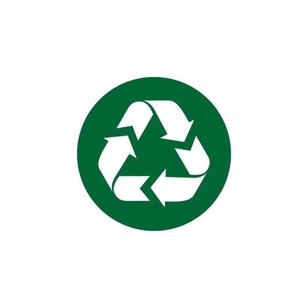 Szablon Logo Wektor Ikona Recyklingu — Wektor stockowy