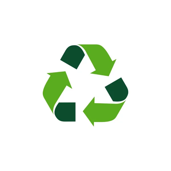 Recyceln Symbol Vektor Logo Vorlage — Stockvektor