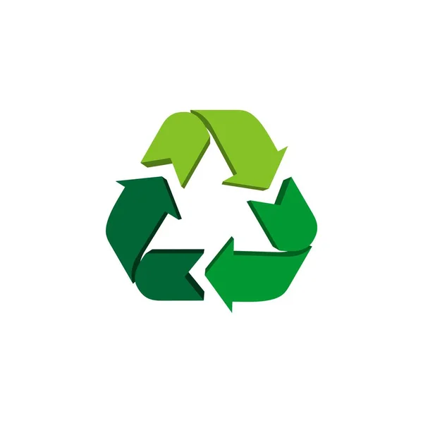 Recyceln Symbol Vektor Logo Vorlage — Stockvektor