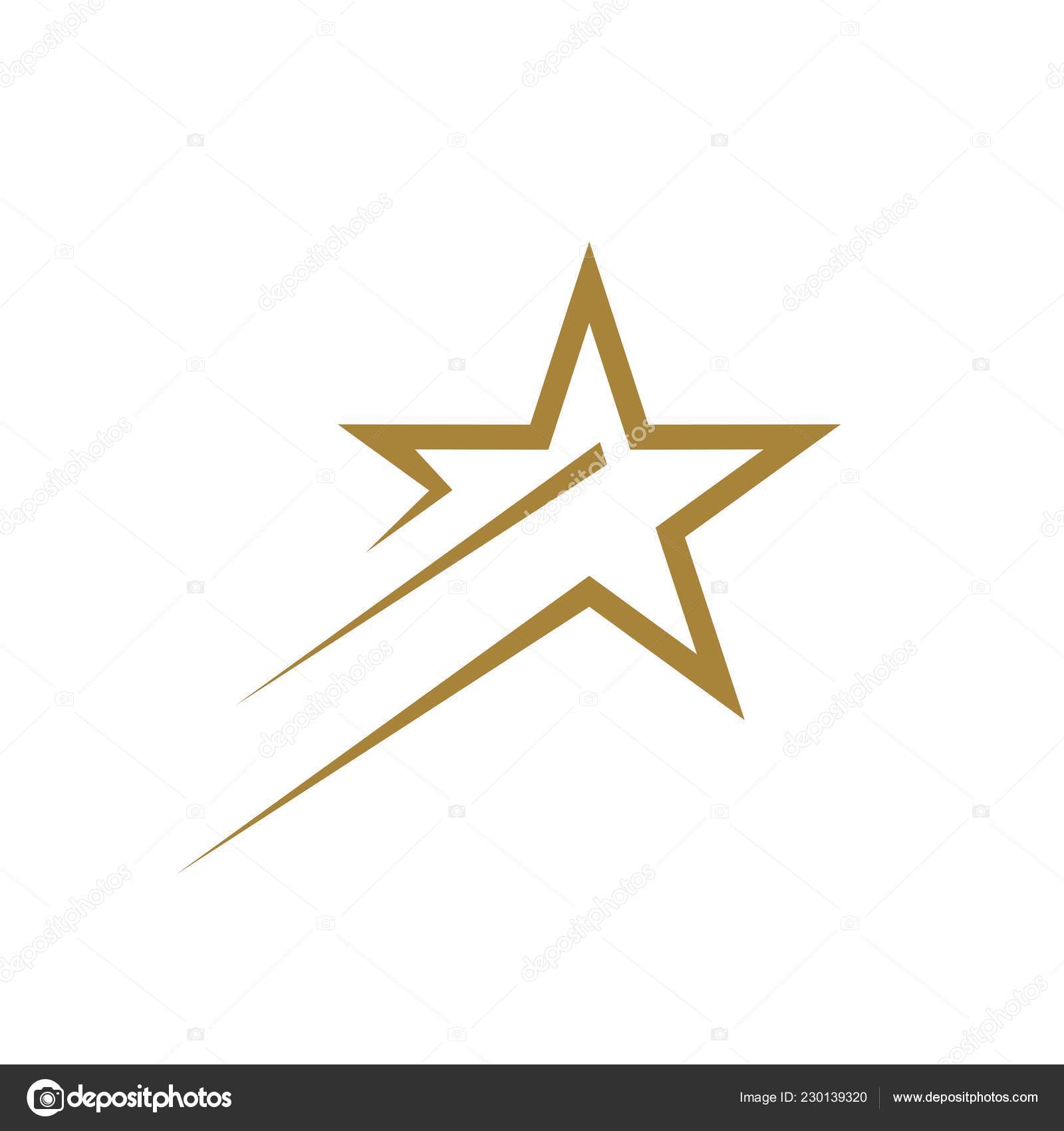 Gold Star Line Logo Template Stock Vector Image By C Soponyono Gold Star Line Logo Template Stock Vector Image By C Soponyono