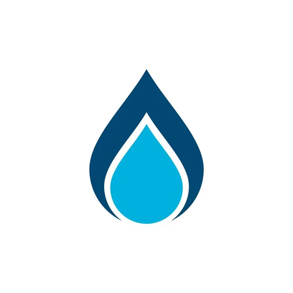 Drop Water Logo Sjabloon — Stockvector