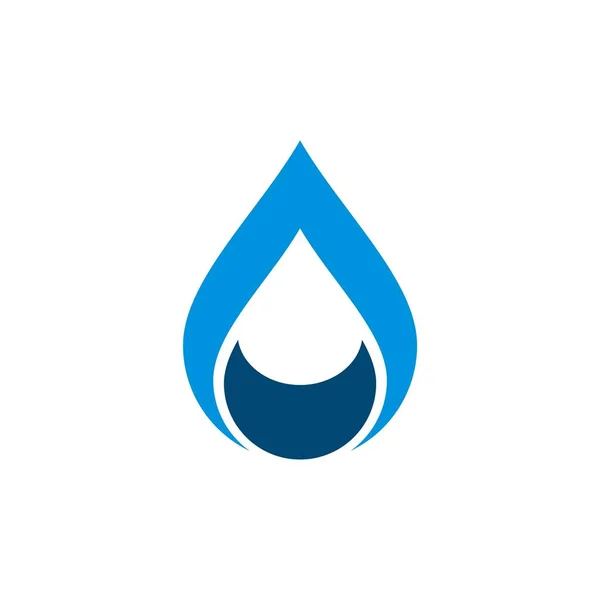 Drop Water Logo Sjabloon — Stockvector