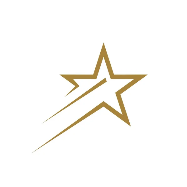 Plantilla Logotipo Gold Star Line — Vector de stock