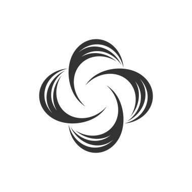 Çiçek Logo şablonu swoosh