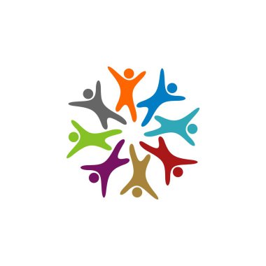 Yıldız insan şekli Logo şablonu