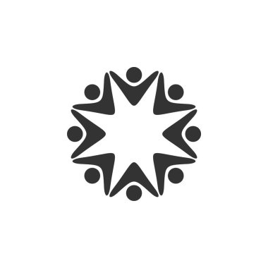 Yıldız insan şekli Logo şablonu