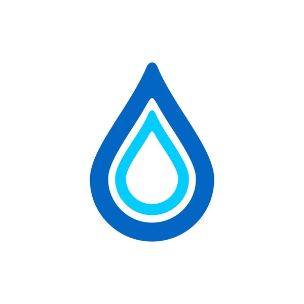 Droplet Logo Šablona Kapka Vody Ikona — Stockový vektor