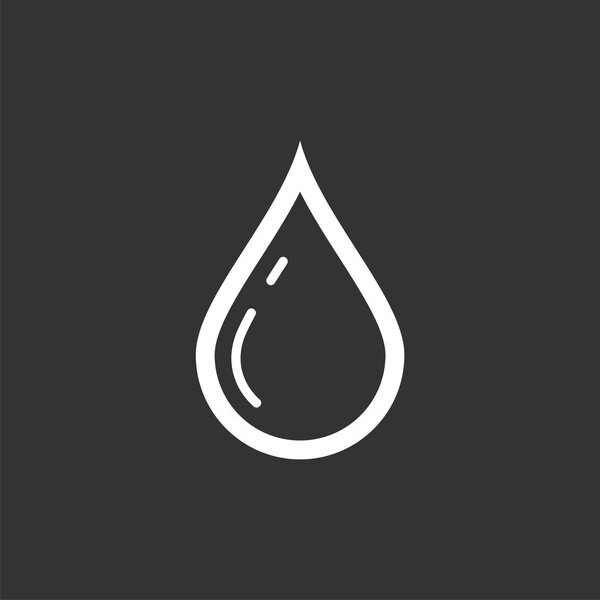 Droplet Logo Template. Drop Water Icon.