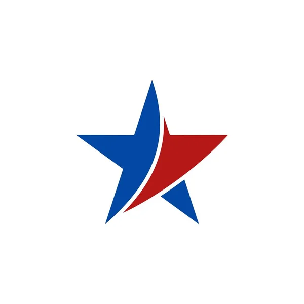 Галочка Зірка Шаблон Логотип — стоковий вектор