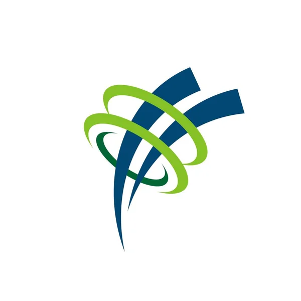 Plantilla Logotipo Anillo Swoosh — Vector de stock