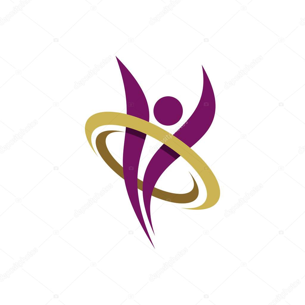 Human Shape Logo Template