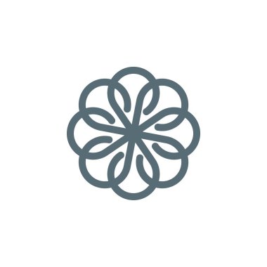 Çiçek, çiçek süs Logo şablonu