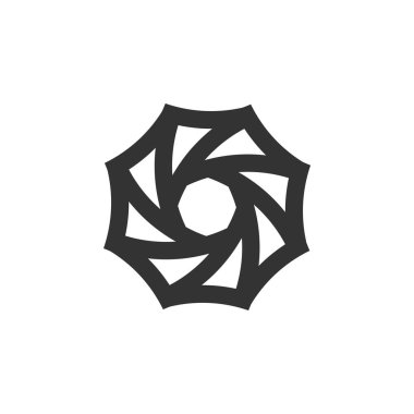 Soyut diyafram vektör Logo şablonu