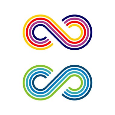 Infinity süsleme satırları Logo şablonu