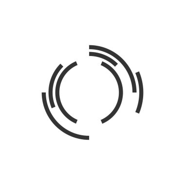 O mektubu satırları Logo şablonu