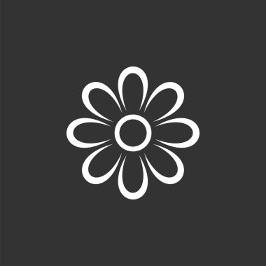 Süs çiçek vektör Logo şablonu