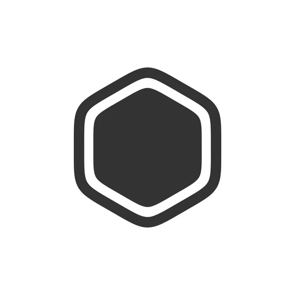 Plantilla Logotipo Forma Hexágono — Vector de stock