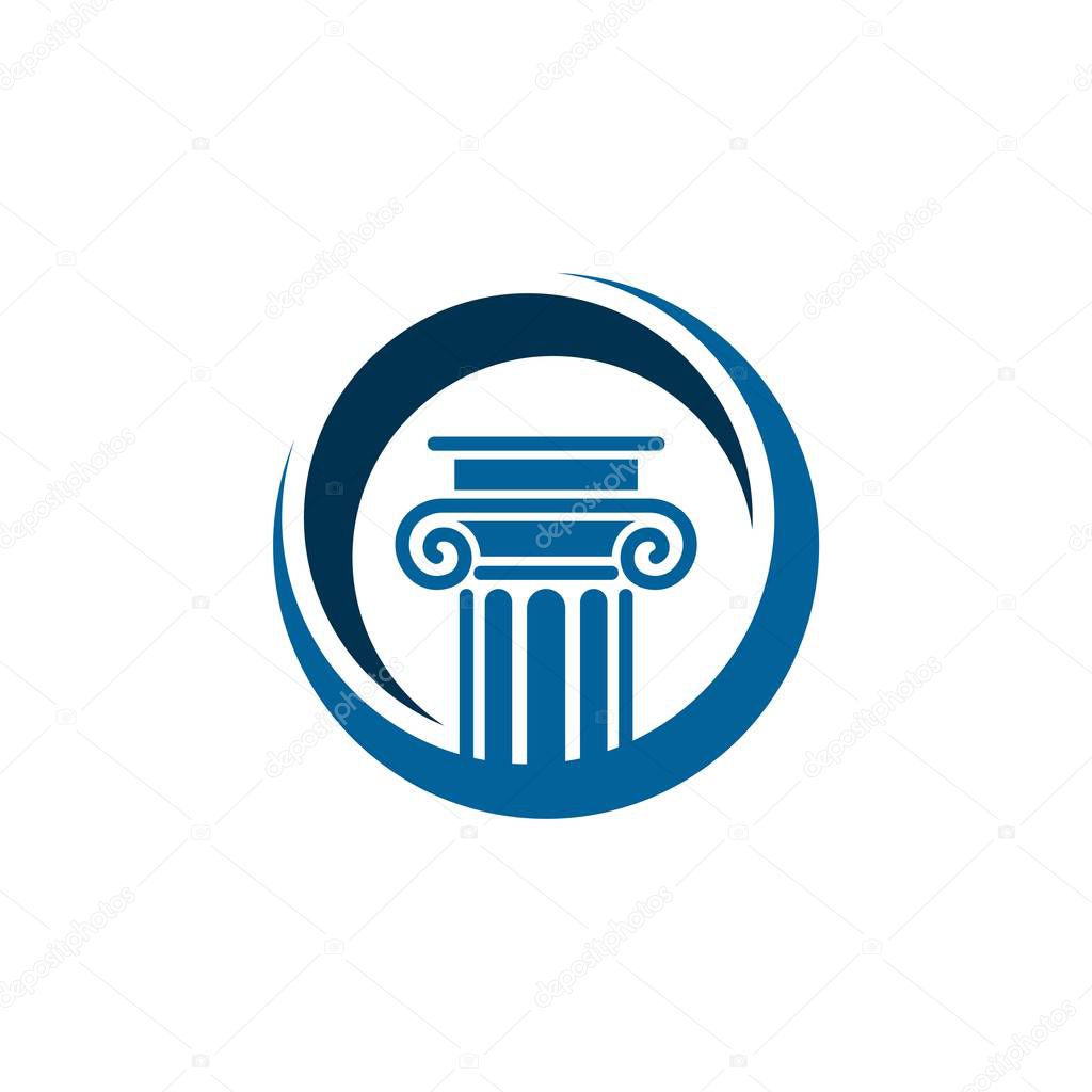 Pillar Law Office Logo Template