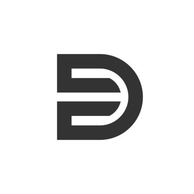 Mektup satırları Logo şablonu