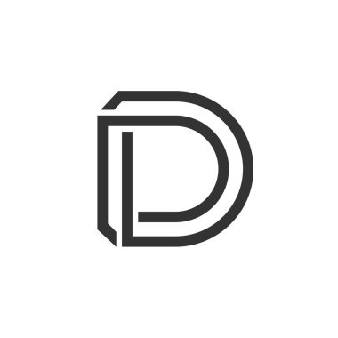 Mektup satırları Logo şablonu